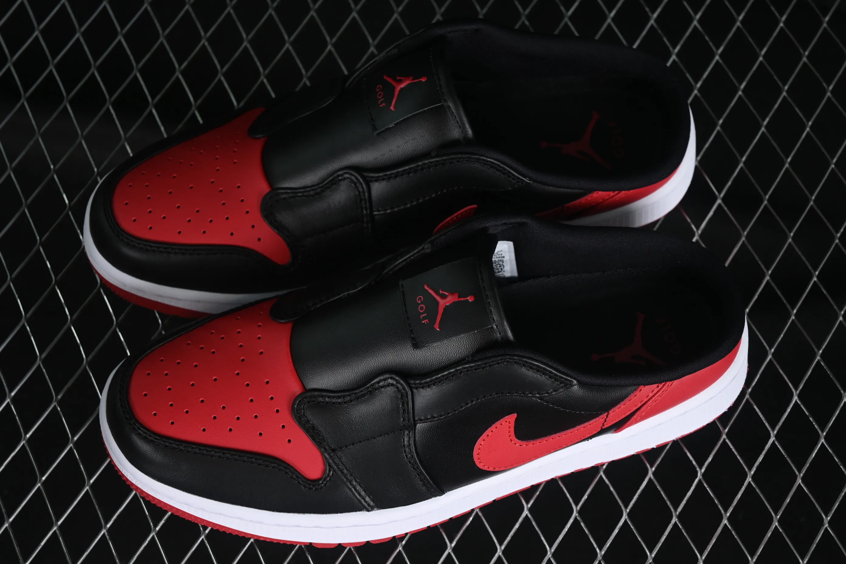 All categories Air Jordan Jordan series basketball shoes Air Jordan 1 Low Air Jordan 1 Mule Golf "Bred" AJ1 Joe 1 black and white golf golf kick FJ1214-001